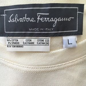 Salvatore Ferragamo Men’s Creme Shirt - Size L